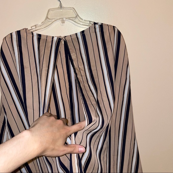 Lavish Alice 70's Stripe Cape Jumpsuit - Picture 13 of 13